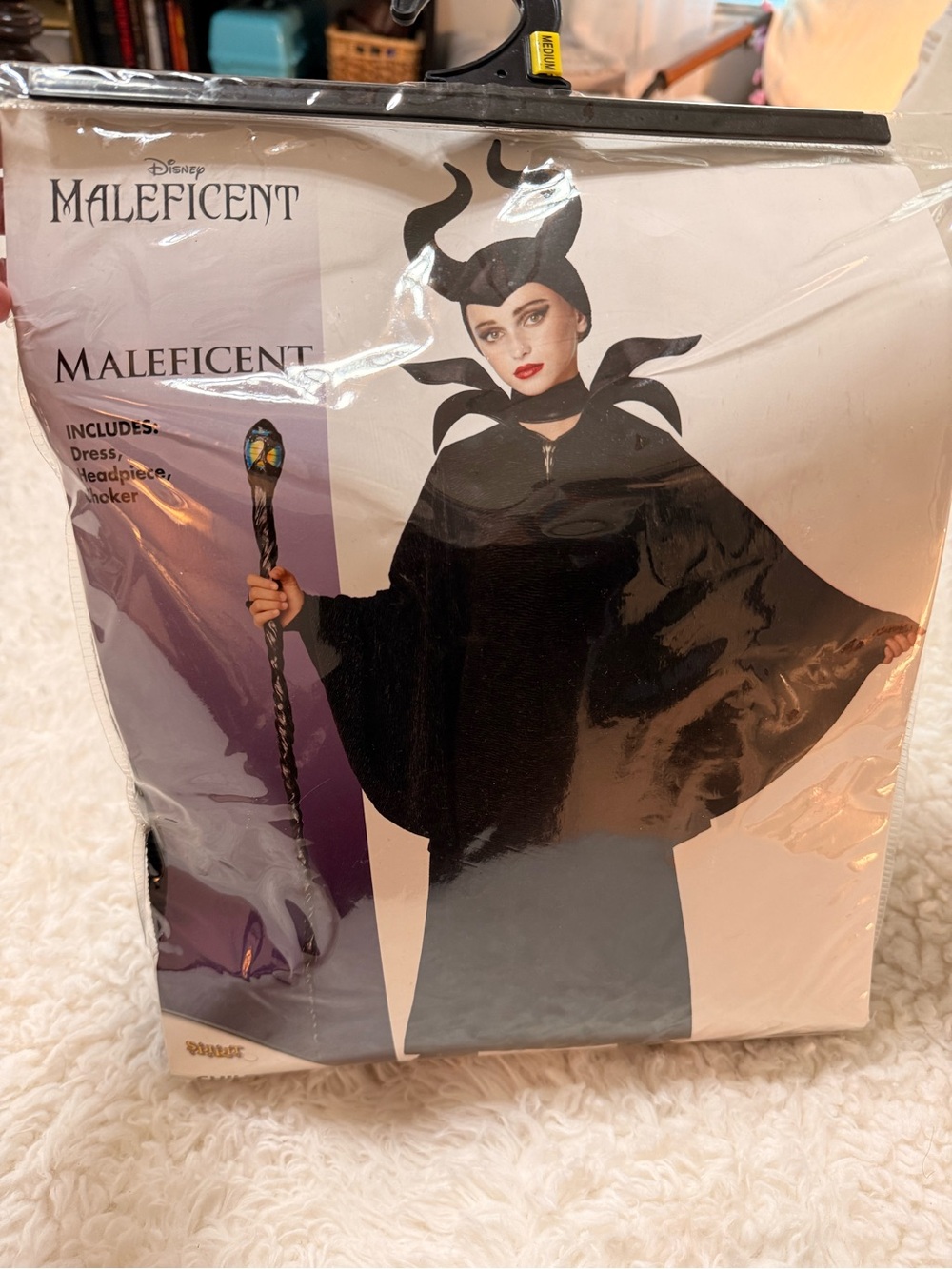 Spirit Halloween Maleficent Girls Costume Sz M (8/10)